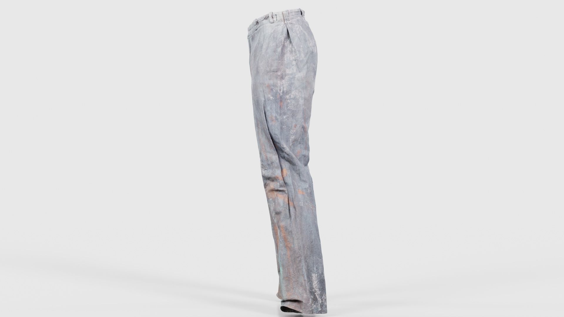 Statue Trousers Low-poly 3D model_24
