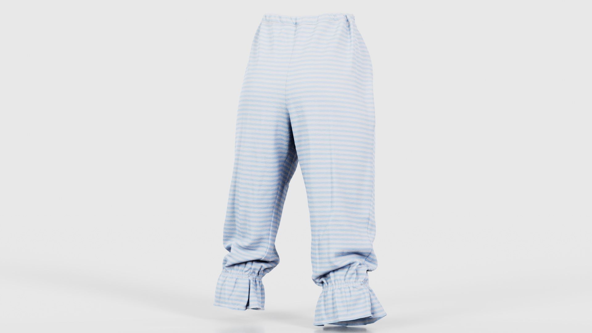 Stripey Swimsuit Trousers Low-poly 3D model_20