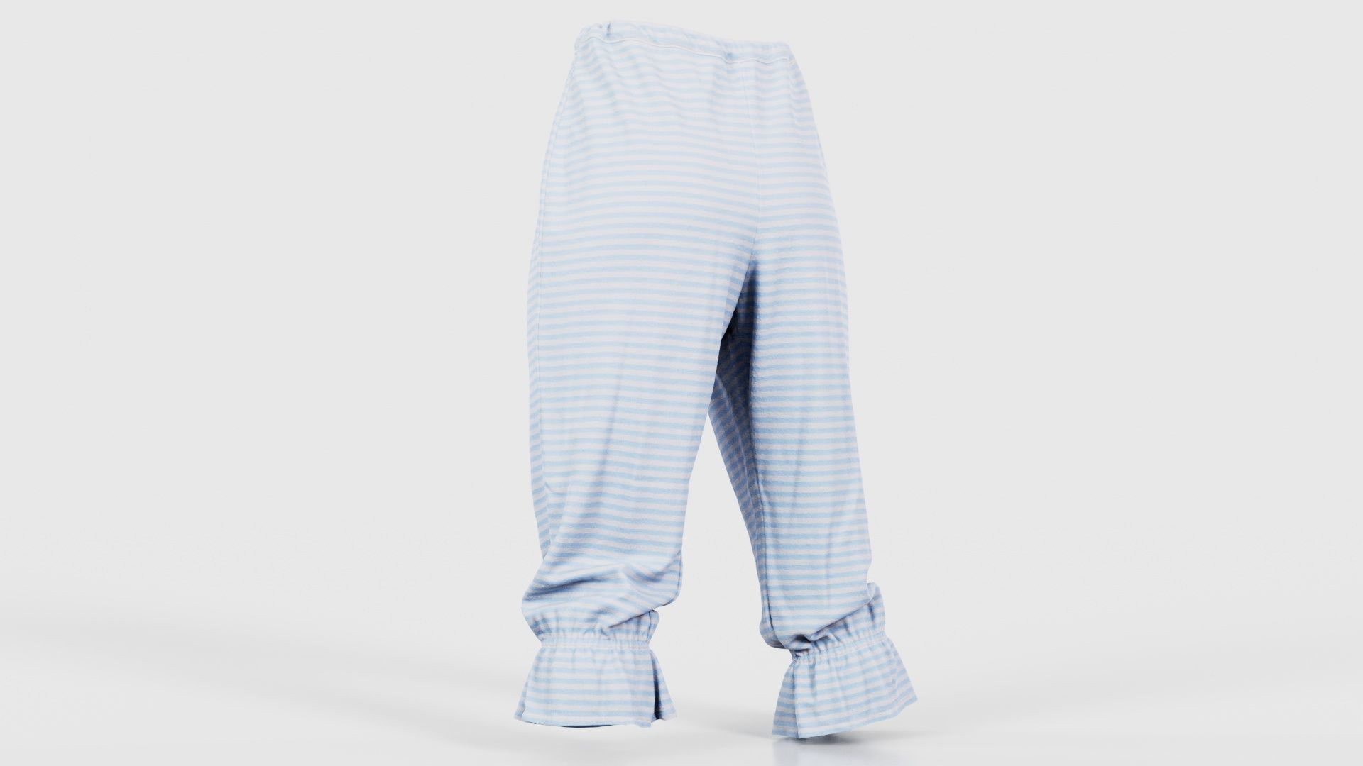 Stripey Swimsuit Trousers Low-poly 3D model_22