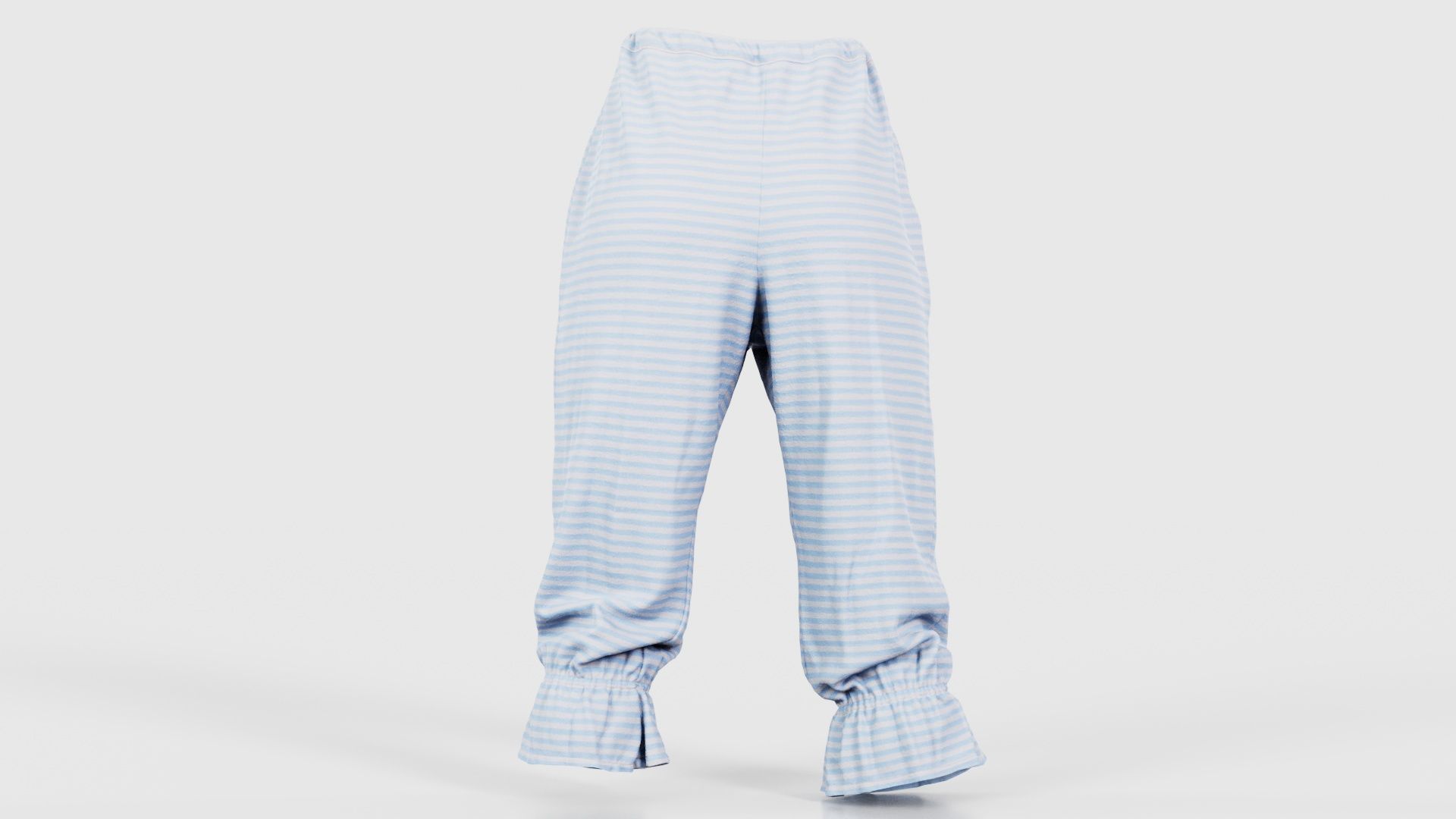 Stripey Swimsuit Trousers Low-poly 3D model_21