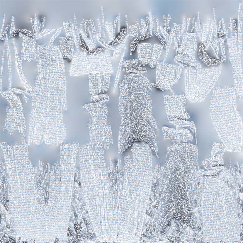 Stripey Swimsuit Trousers Low-poly 3D model_14