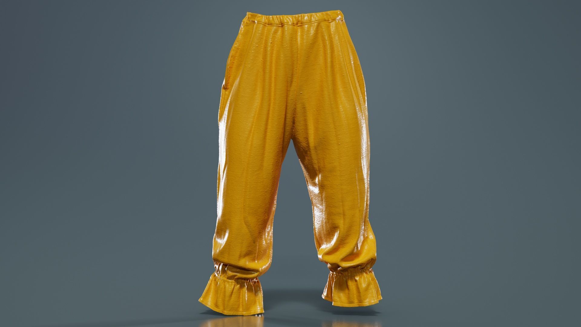 Stripey Swimsuit Trousers Low-poly 3D model_12