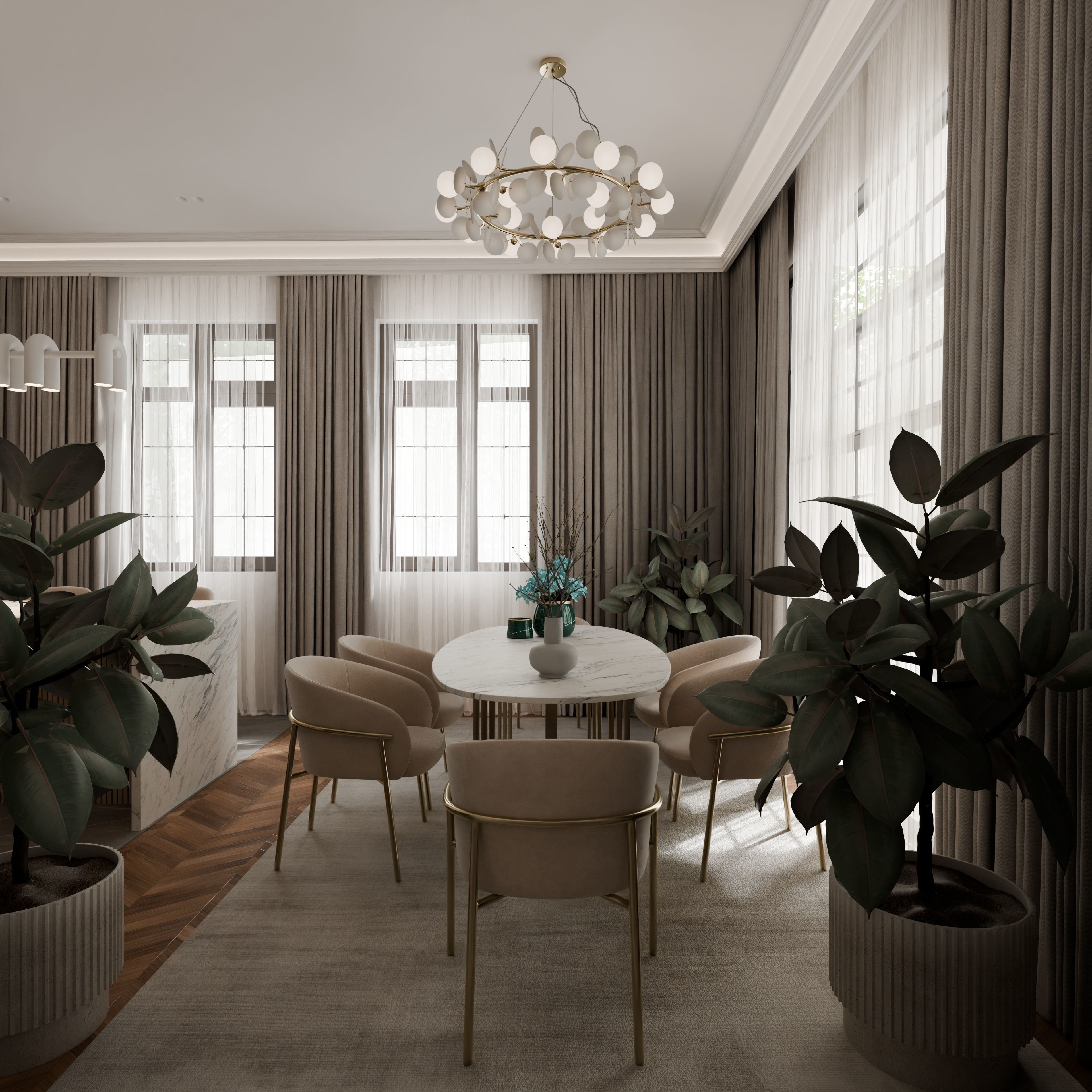 Neoclassical kitchen 3D model_14