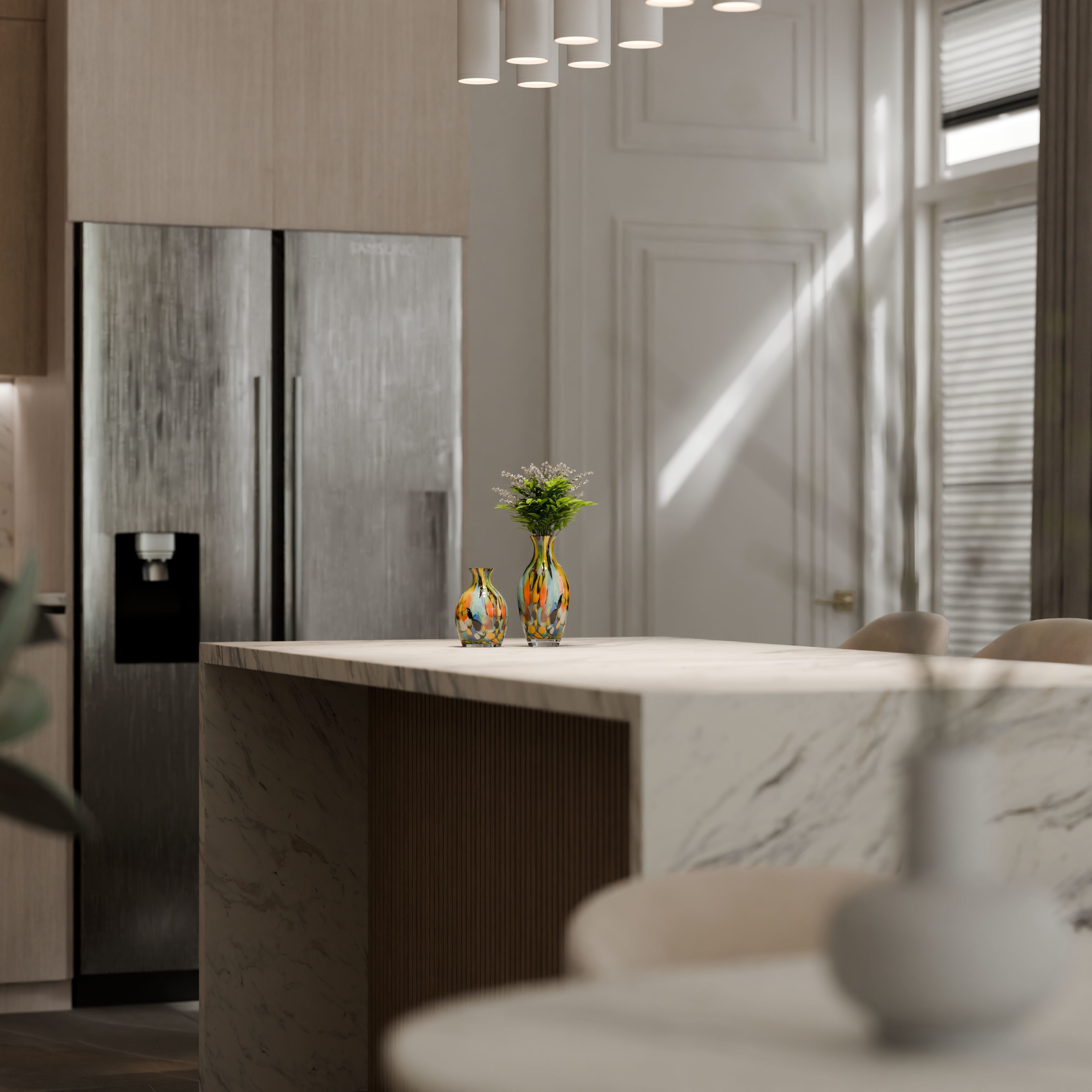 Neoclassical kitchen 3D model_11