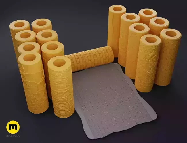Texture Rollers - Stone 3D print model
