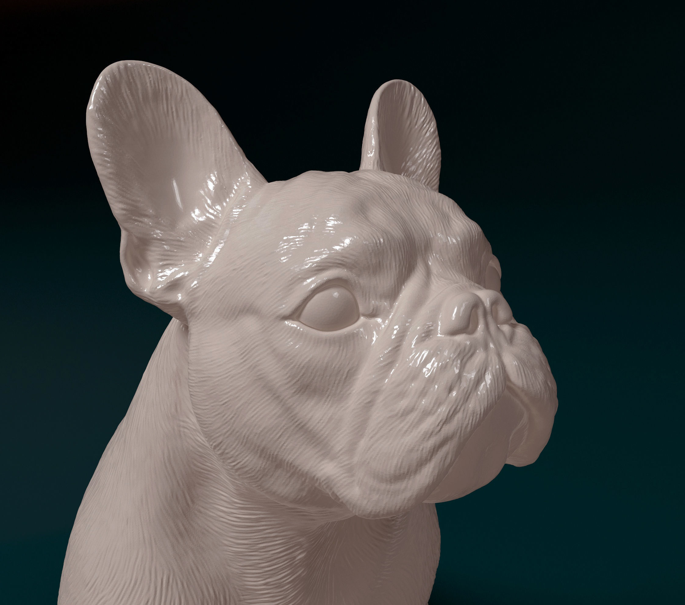 French Bulldog 014 3D print model_5