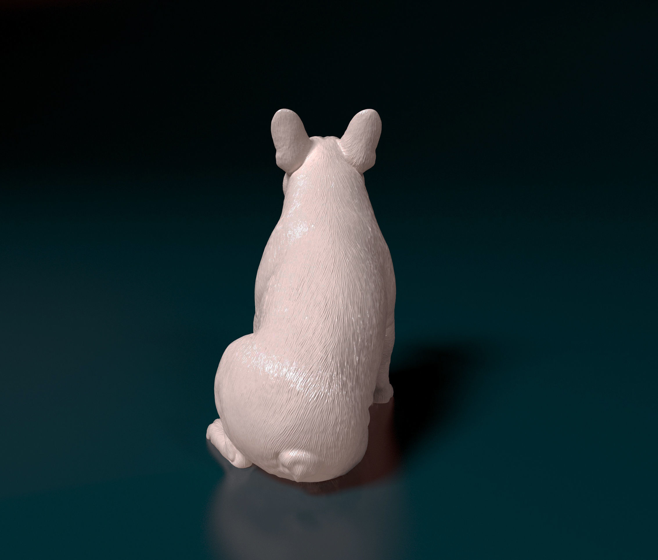 French Bulldog 014 3D print model_4