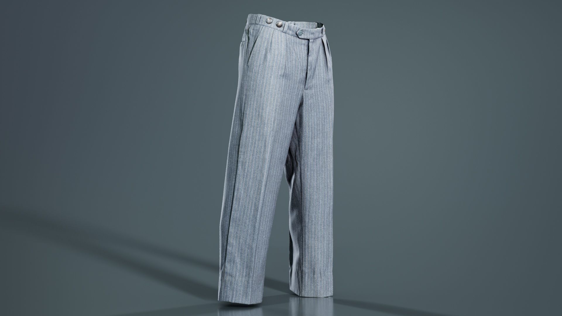 Suit E Trousers Low-poly 3D model_2