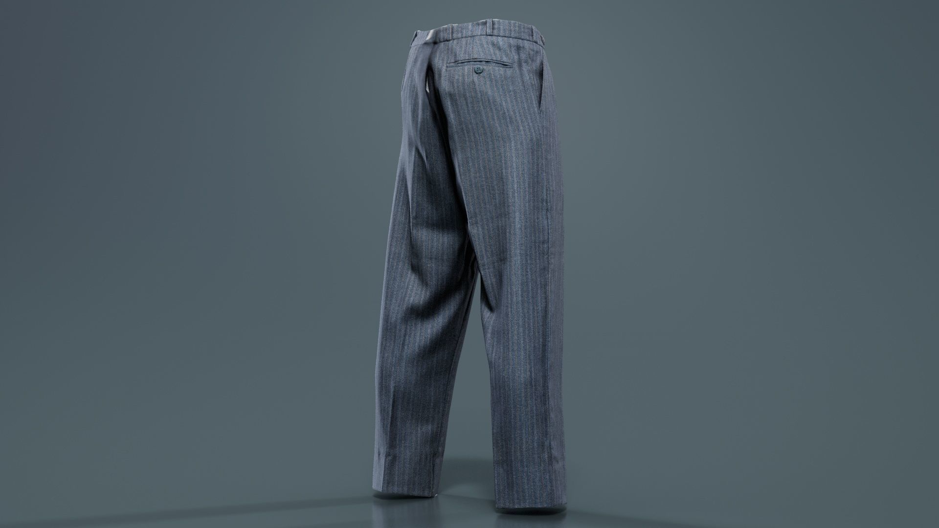 Suit E Trousers Low-poly 3D model_1