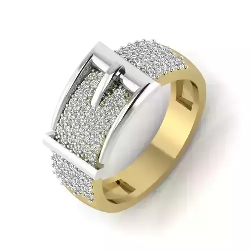 Women Diamond Ring 3dm STL  Render Details - PR-029 DIA