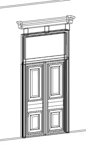 19 century door
