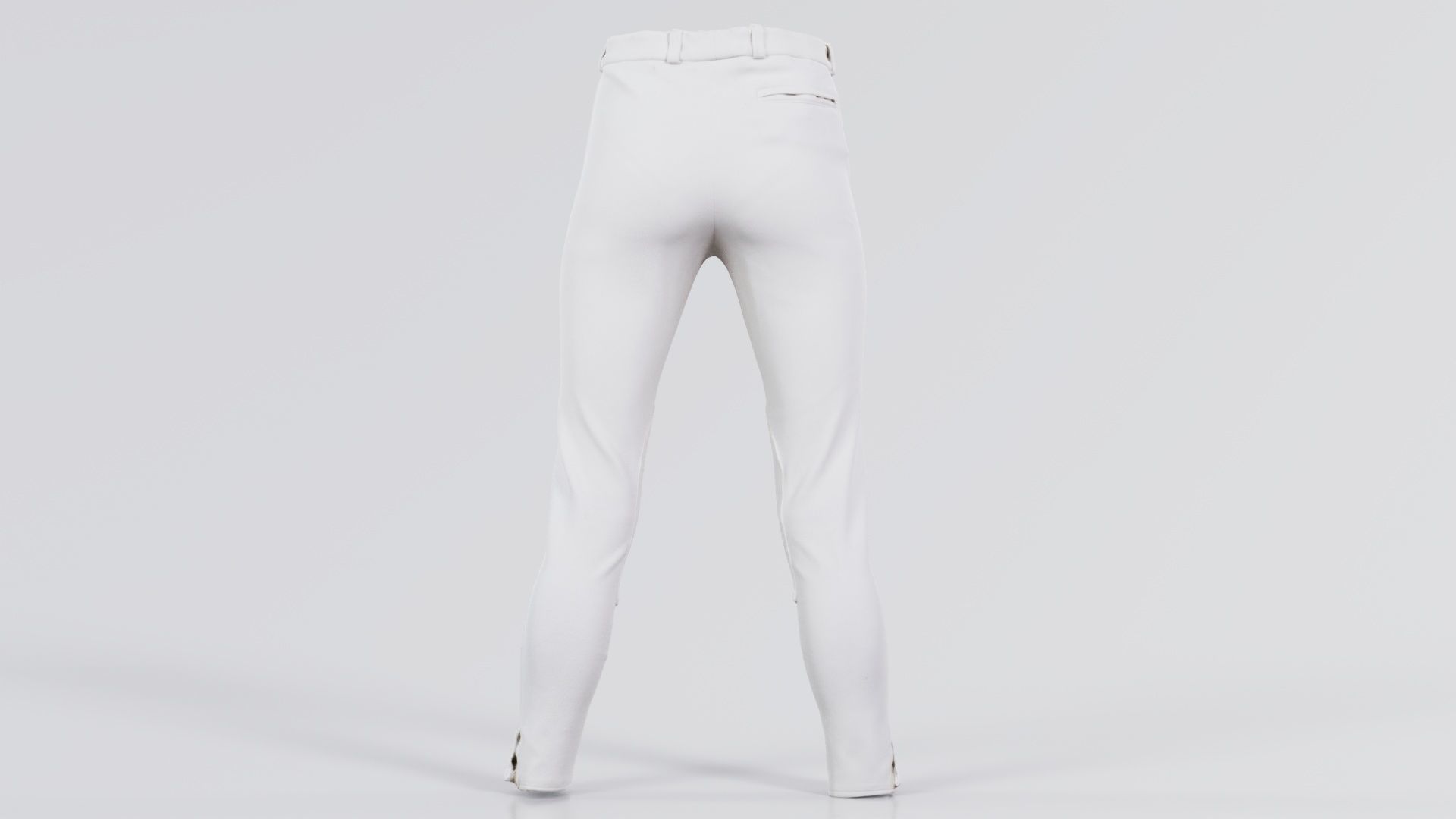 Train Trousers Low-poly 3D model_6