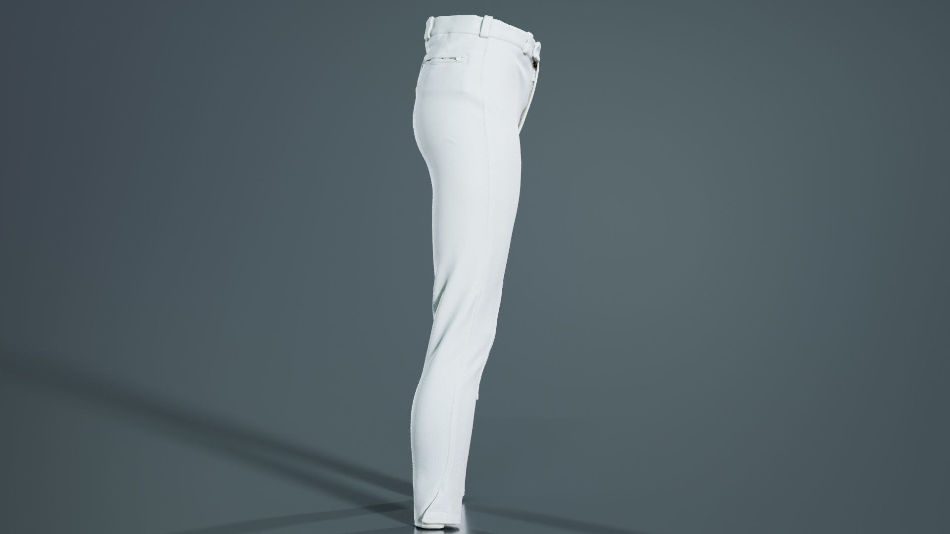 Train Trousers Low-poly 3D model_3