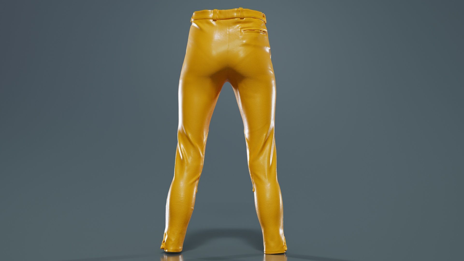 Train Trousers Low-poly 3D model_13