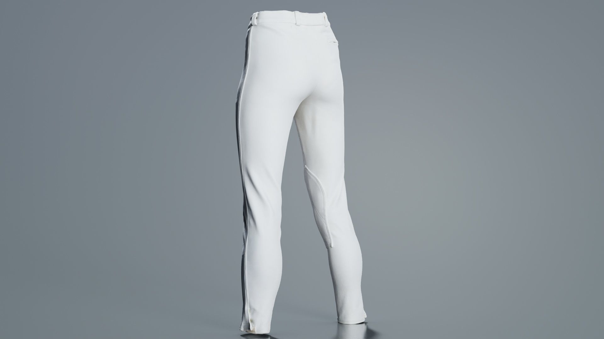 Train Trousers Low-poly 3D model_5