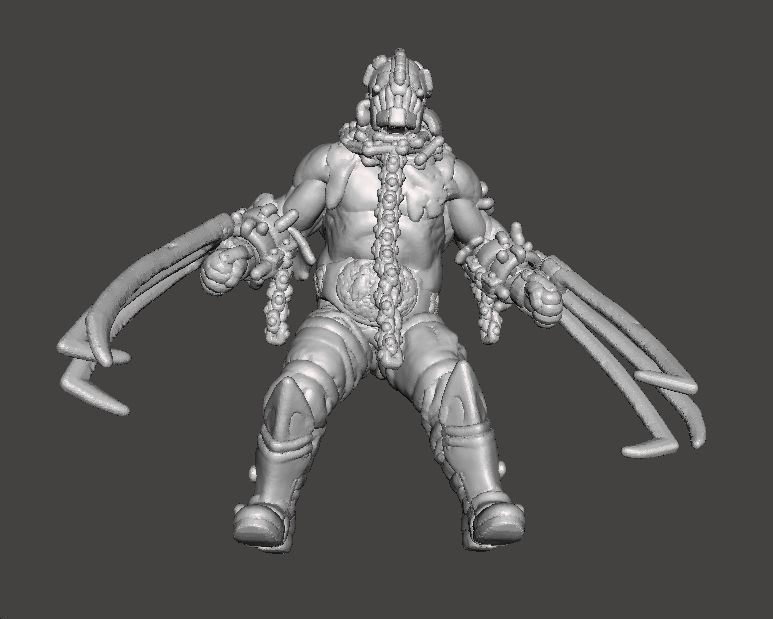 RE4 GARRADOR MINIATURE MODEL FOR HORROR OR FANTASY GAMES RPG DND 3D print model_7