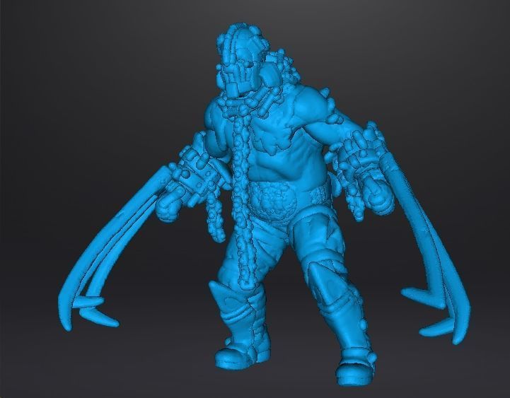 RE4 GARRADOR MINIATURE MODEL FOR HORROR OR FANTASY GAMES RPG DND 3D print model_10