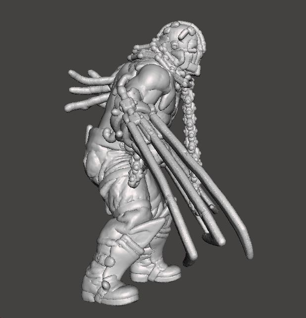 RE4 GARRADOR MINIATURE MODEL FOR HORROR OR FANTASY GAMES RPG DND 3D print model_3