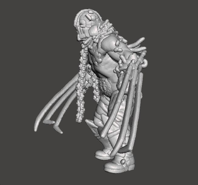 RE4 GARRADOR MINIATURE MODEL FOR HORROR OR FANTASY GAMES RPG DND 3D print model_4