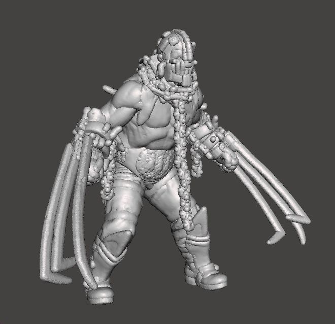 RE4 GARRADOR MINIATURE MODEL FOR HORROR OR FANTASY GAMES RPG DND 3D print model_2