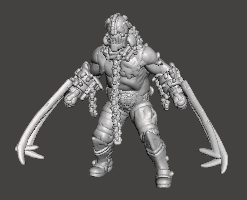 RE4 GARRADOR MINIATURE MODEL FOR HORROR OR FANTASY GAMES RPG DND 3D print model_1