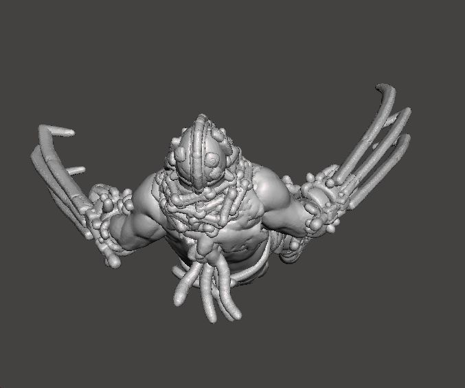 RE4 GARRADOR MINIATURE MODEL FOR HORROR OR FANTASY GAMES RPG DND 3D print model_6