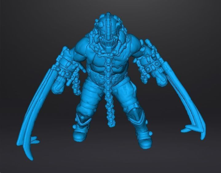 RE4 GARRADOR MINIATURE MODEL FOR HORROR OR FANTASY GAMES RPG DND 3D print model_11