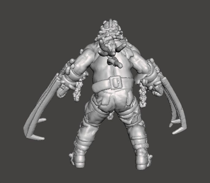 RE4 GARRADOR MINIATURE MODEL FOR HORROR OR FANTASY GAMES RPG DND 3D print model_5
