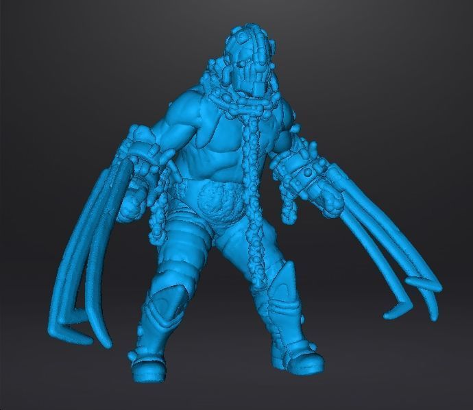 RE4 GARRADOR MINIATURE MODEL FOR HORROR OR FANTASY GAMES RPG DND 3D print model_9