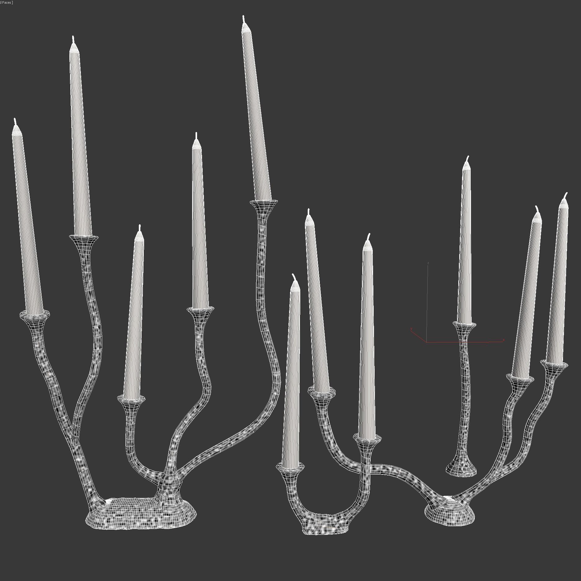 OSANNA VISCONTI Alga Candle Holder Multi 3D model_7