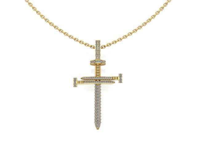 Nail cross 4 3D print model_1