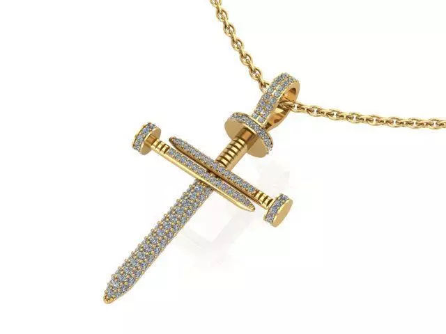 Nail cross 4 3D print model_0