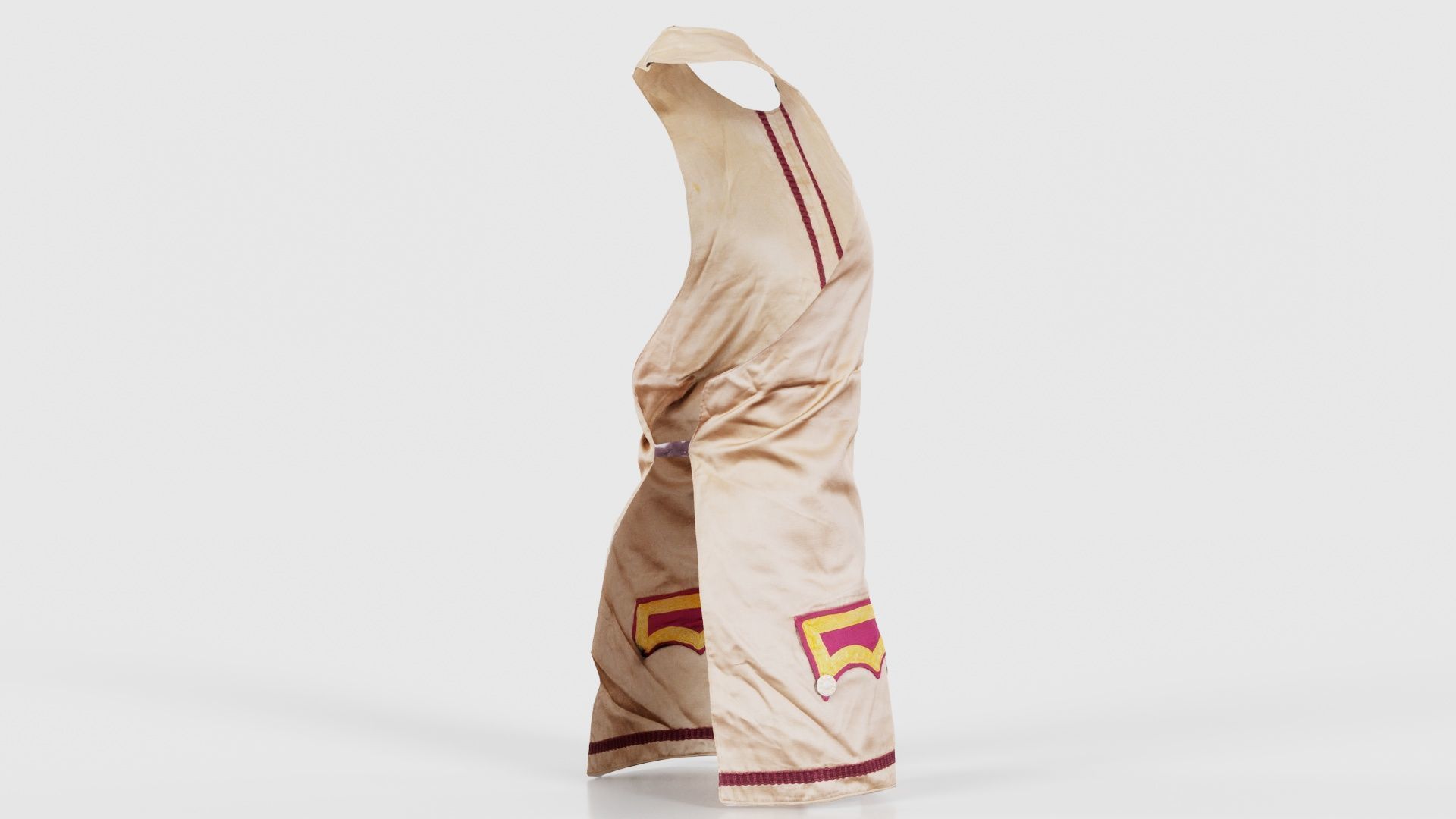 Organic Vest Low-poly 3D model_19