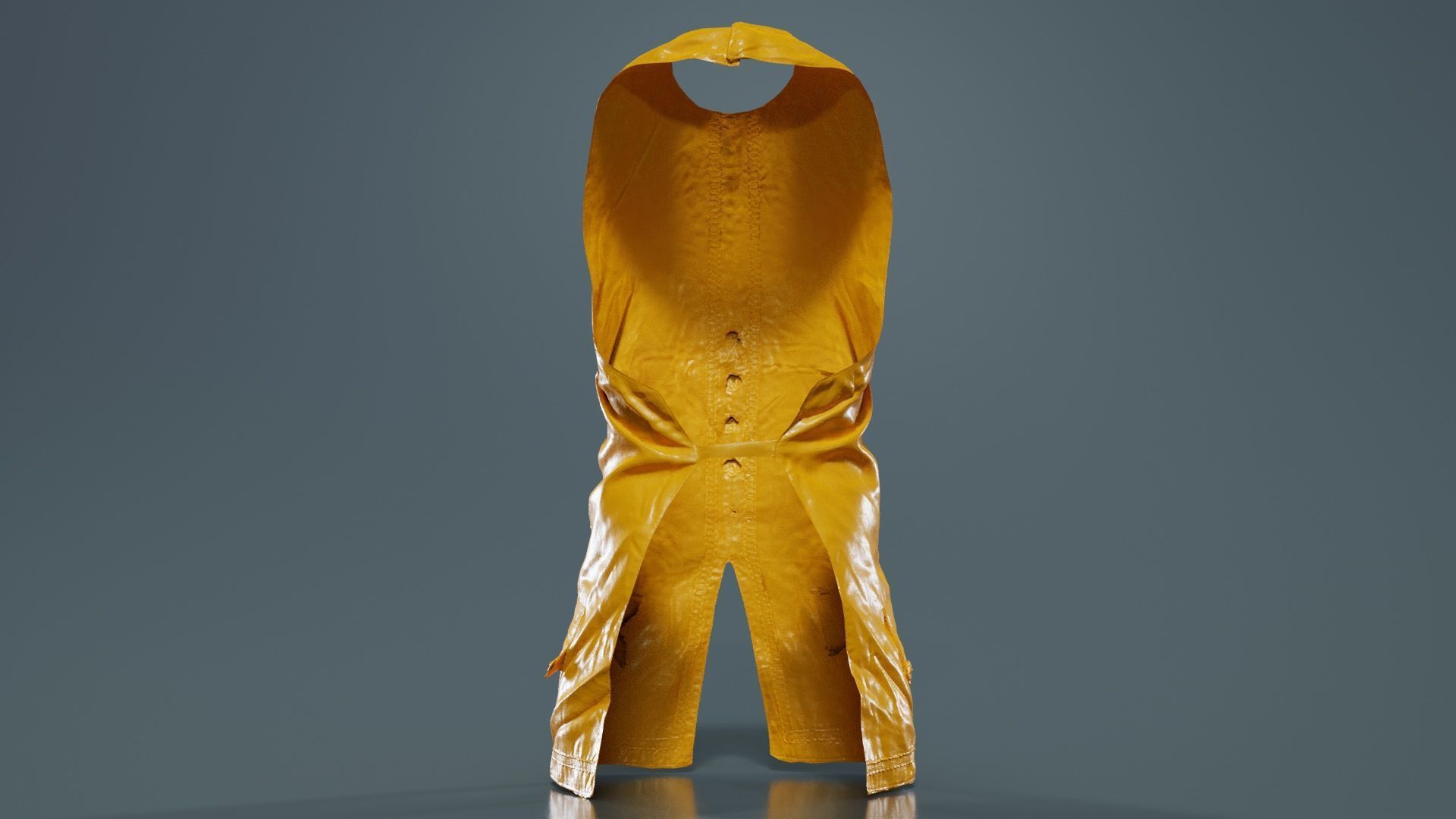 Organic Vest Low-poly 3D model_13