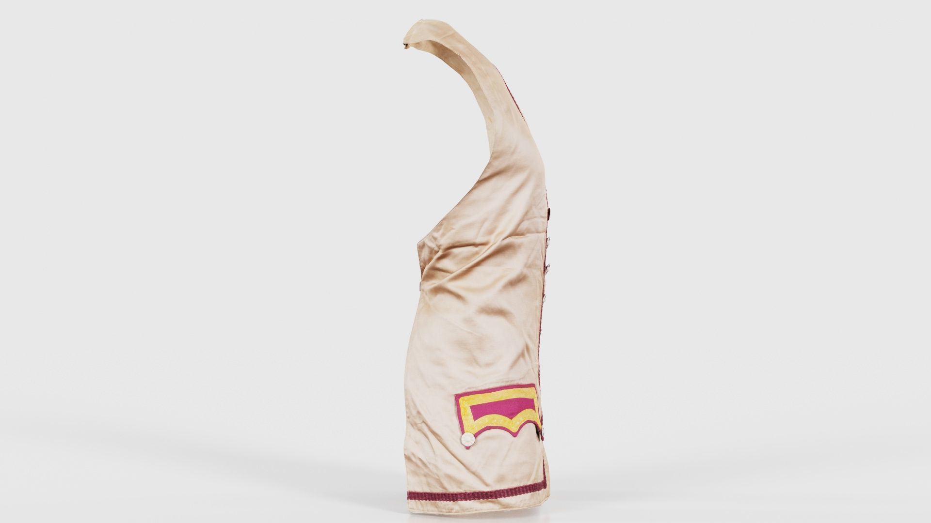 Organic Vest Low-poly 3D model_18