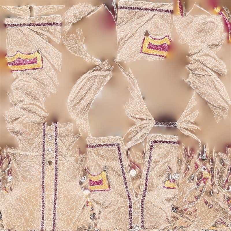 Organic Vest Low-poly 3D model_14