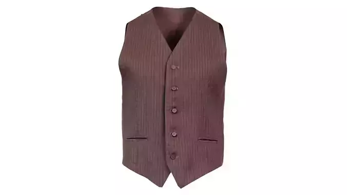 Peaky Blinders Gilet Low-poly 3D model