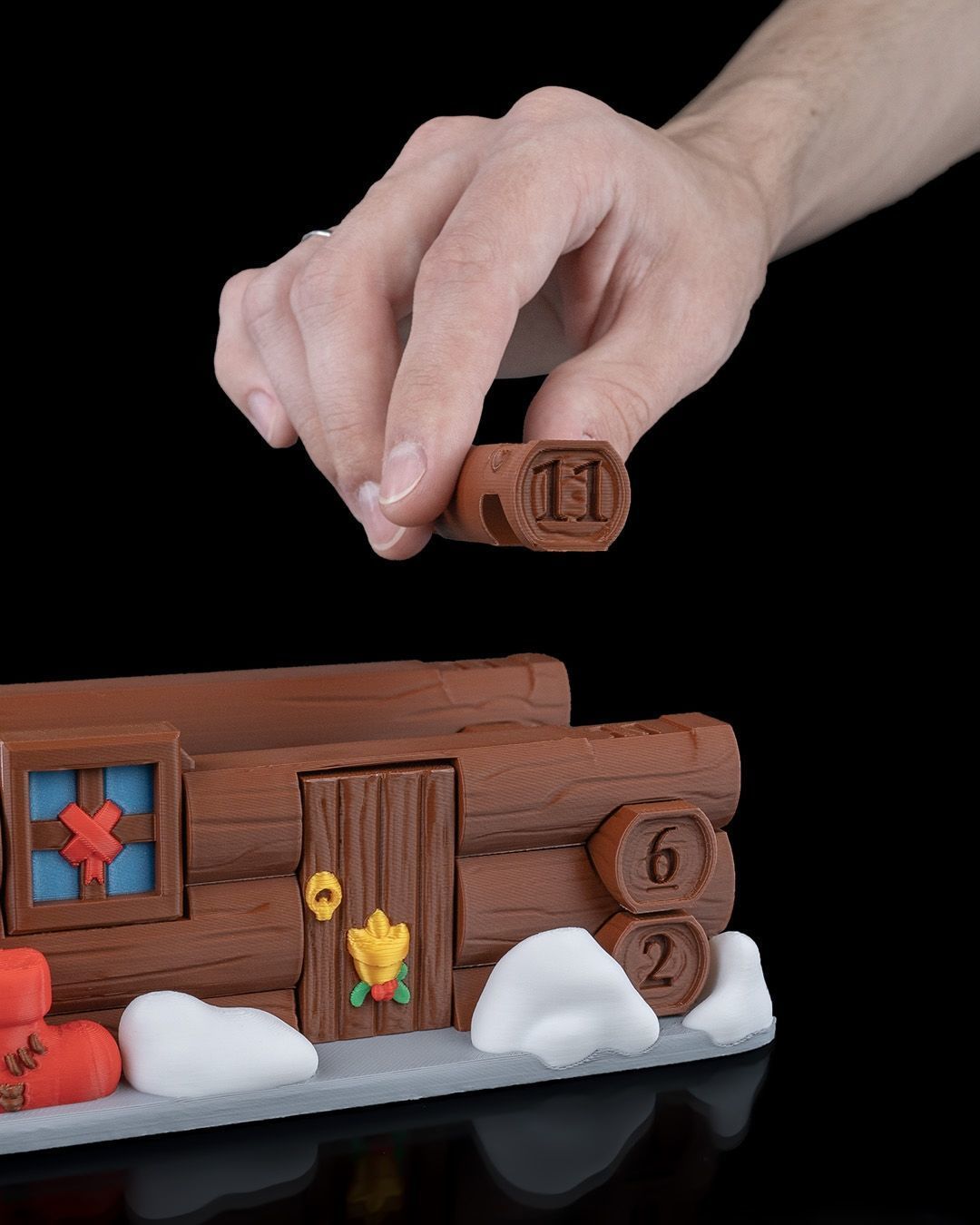 Santa Cabin Countdown 3D print model_9