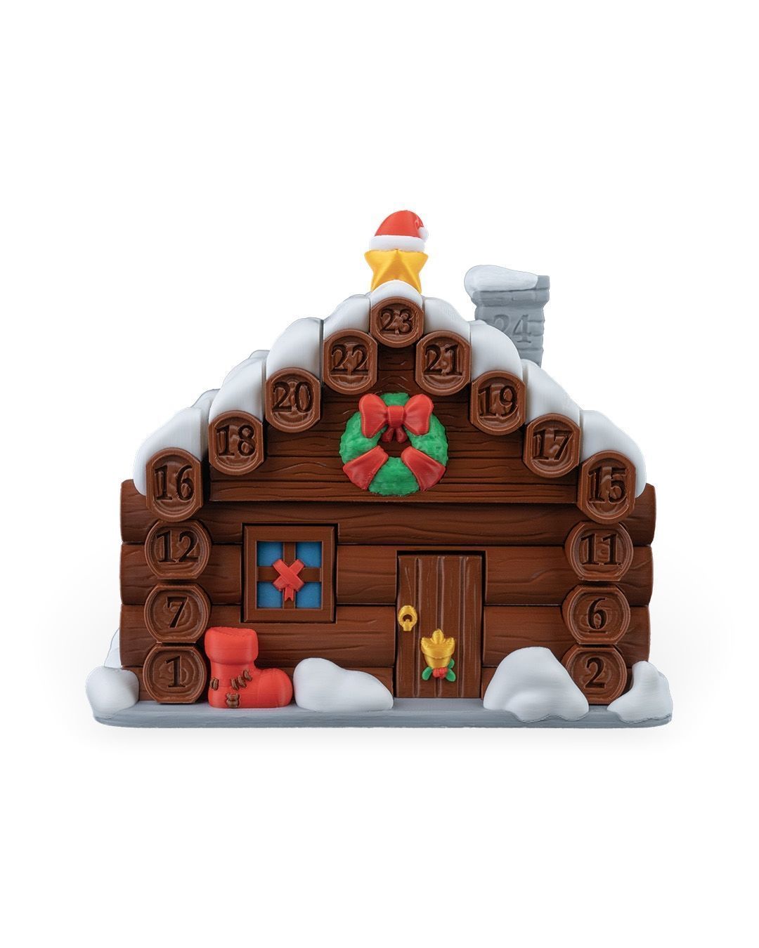 Santa Cabin Countdown 3D print model_11