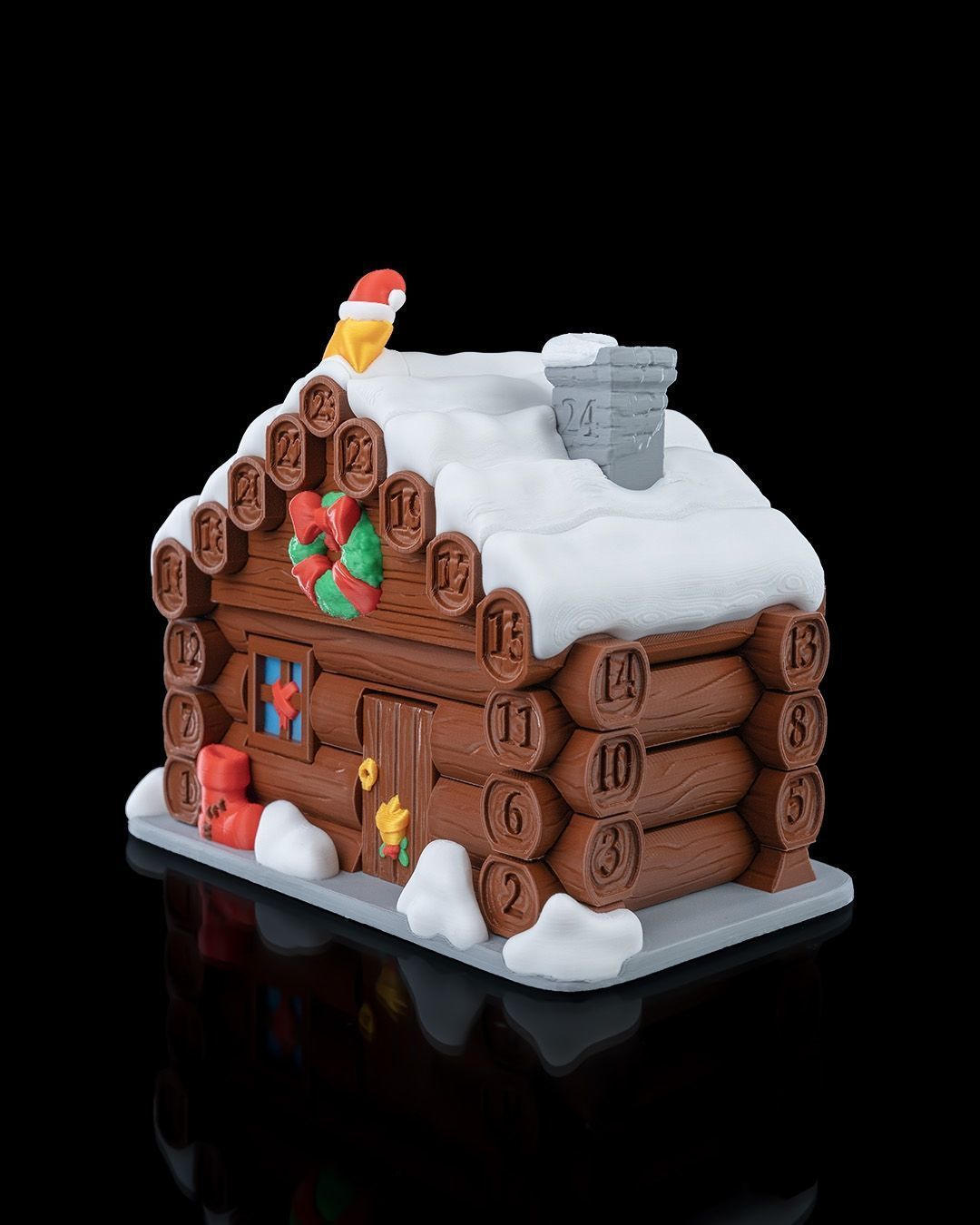 Santa Cabin Countdown 3D print model_2