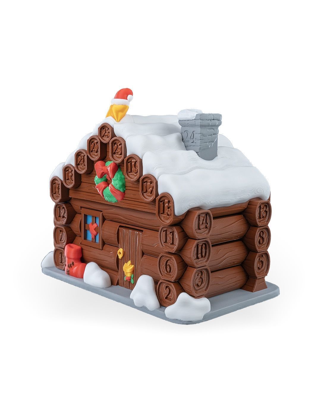 Santa Cabin Countdown 3D print model_12