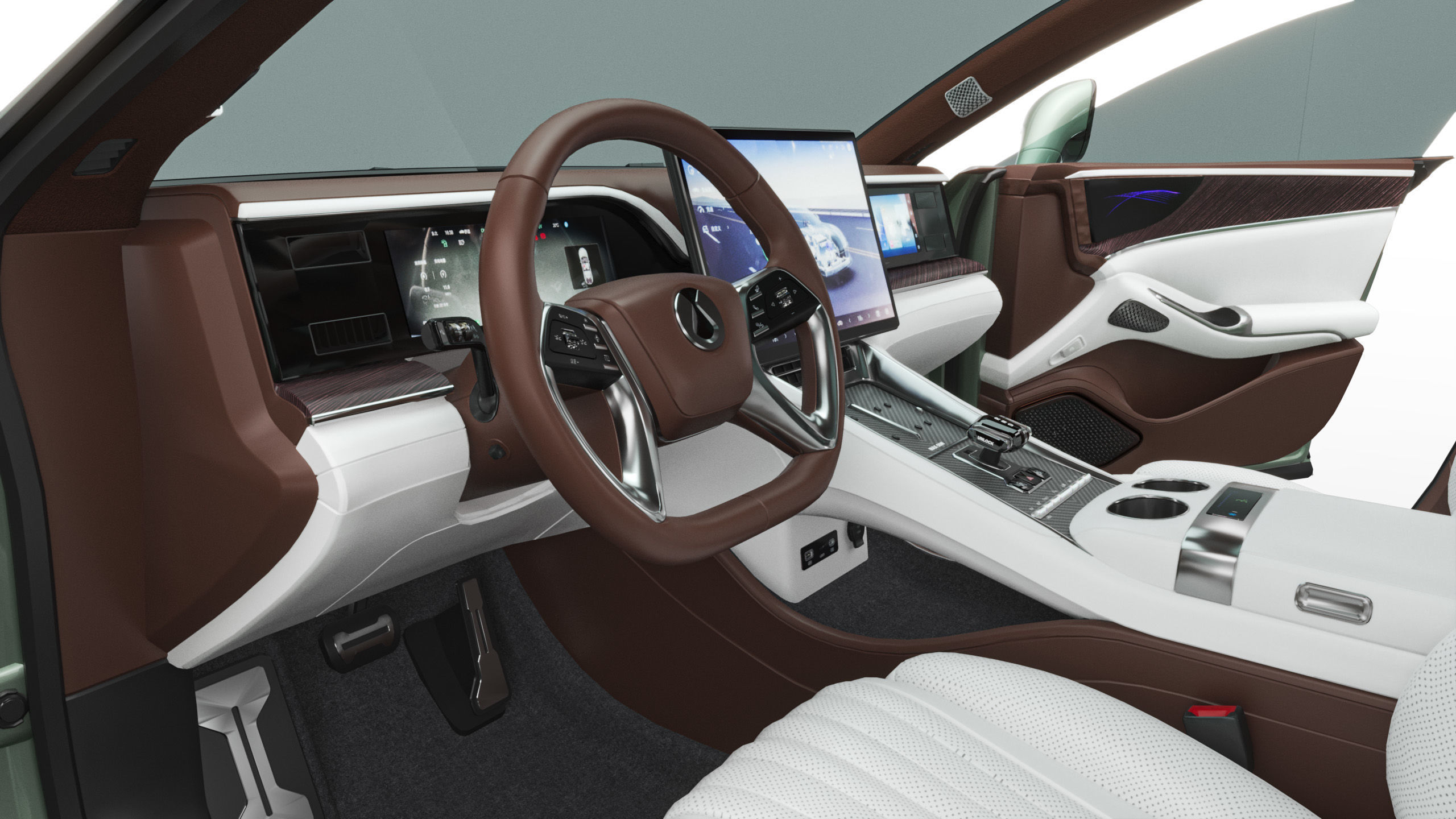 2025 BYD Denza Z9 GT With Interior 3D model_13