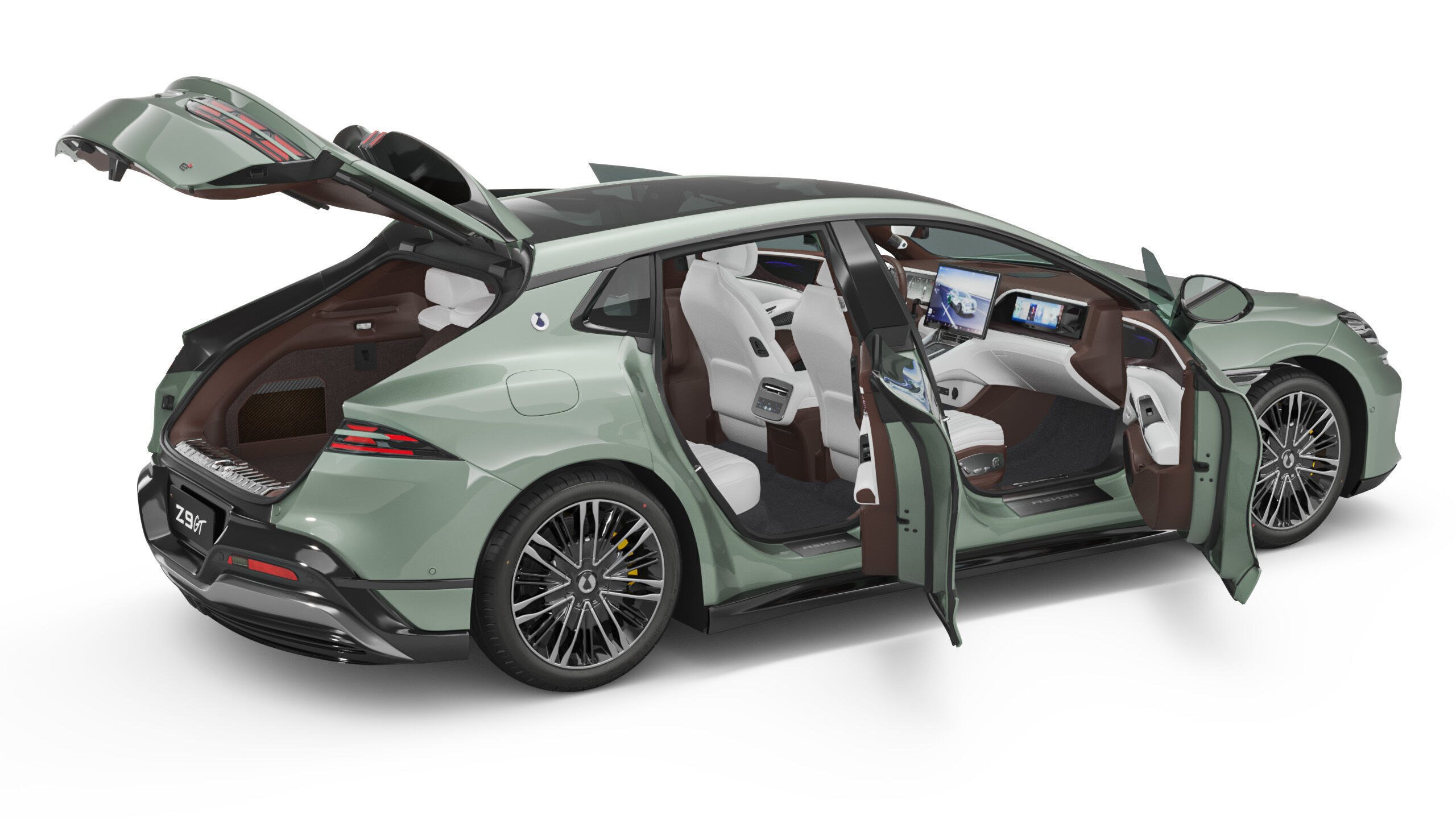 2025 BYD Denza Z9 GT With Interior 3D model_10