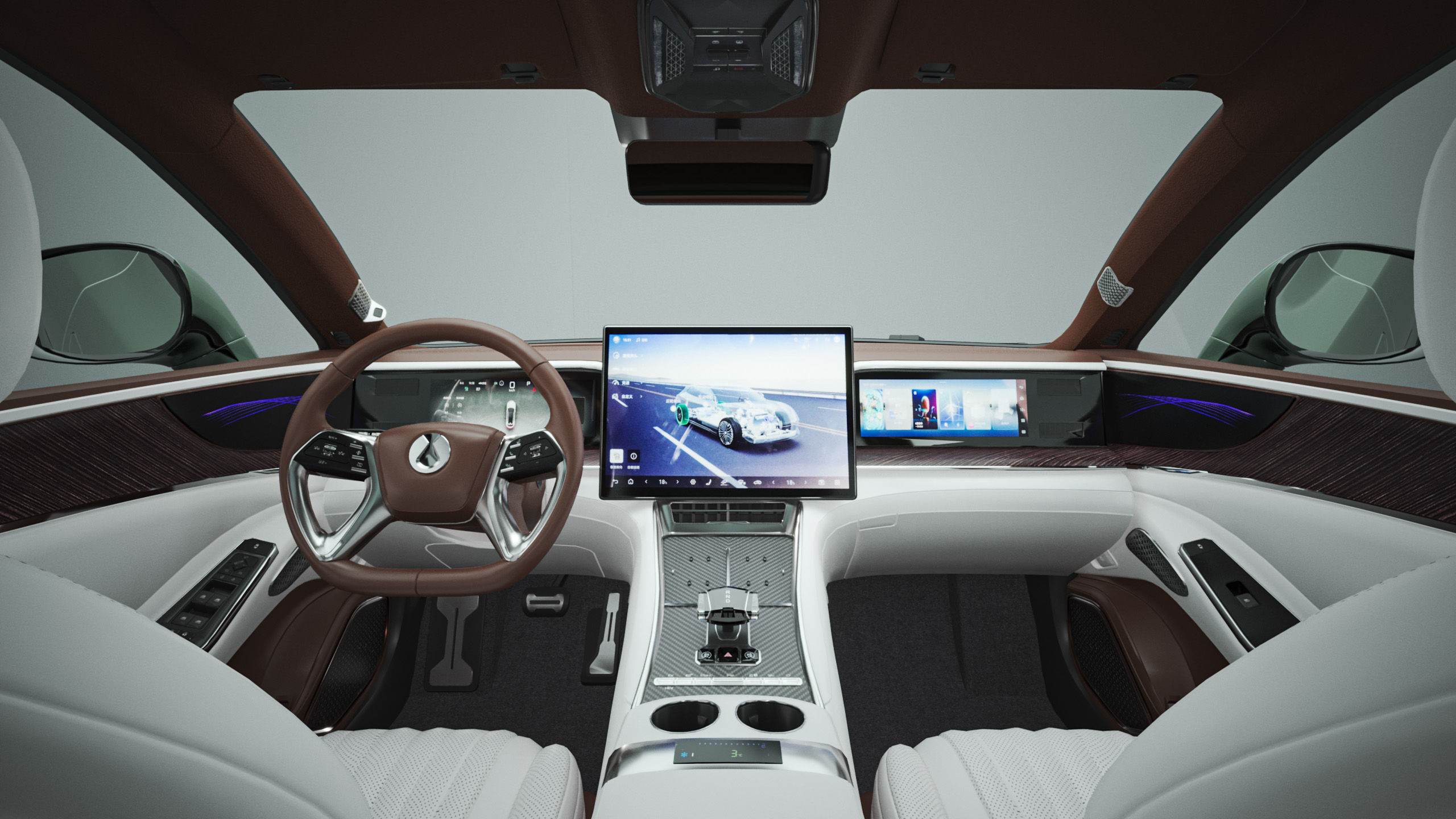 2025 BYD Denza Z9 GT With Interior 3D model_12