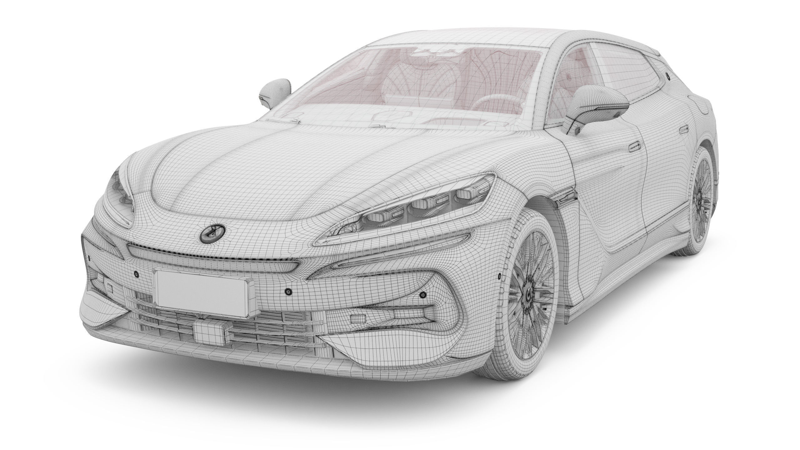 2025 BYD Denza Z9 GT With Interior 3D model_17