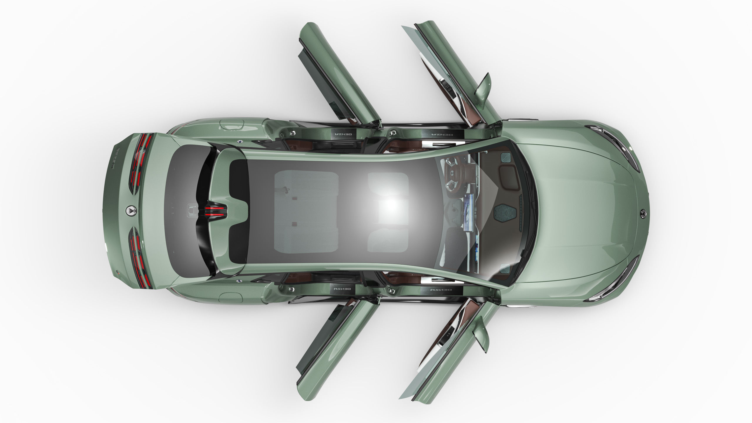 2025 BYD Denza Z9 GT With Interior 3D model_11