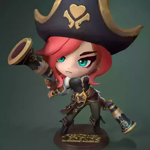 MISS FORTUNE FROM LEAGUE OF LEGENDS - CHIBI VERSION