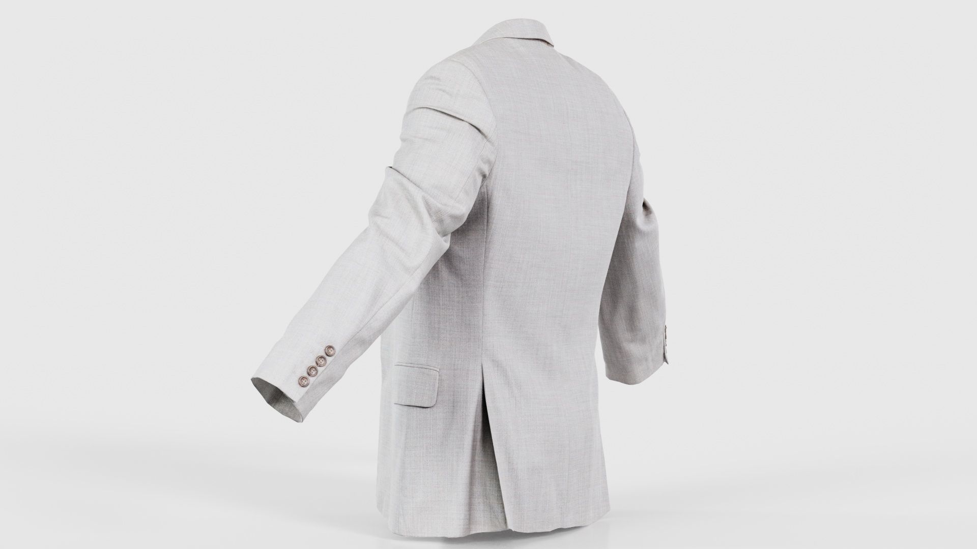 Suit B Vest Open Low-poly 3D model_23