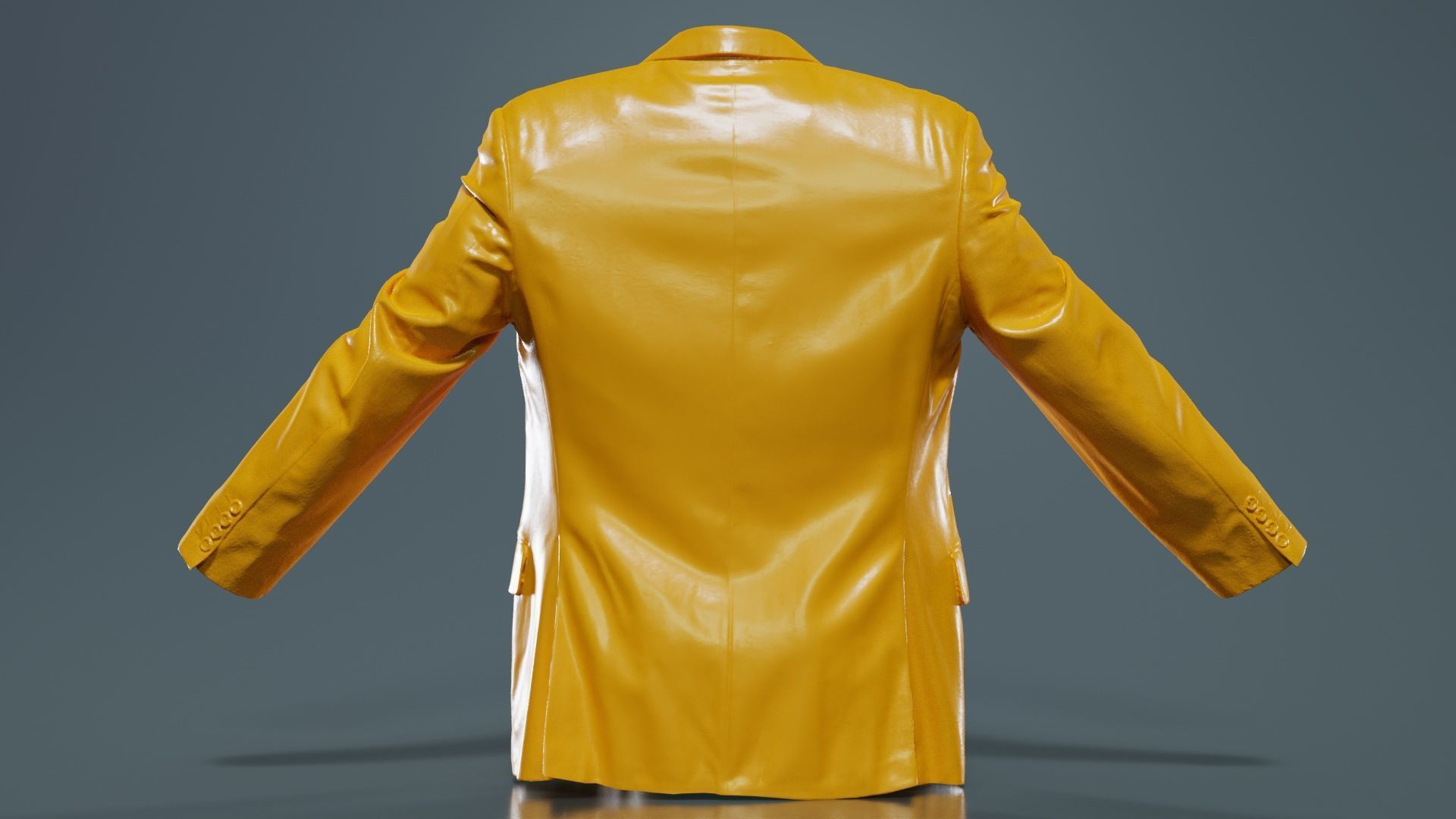 Suit B Vest Open Low-poly 3D model_13