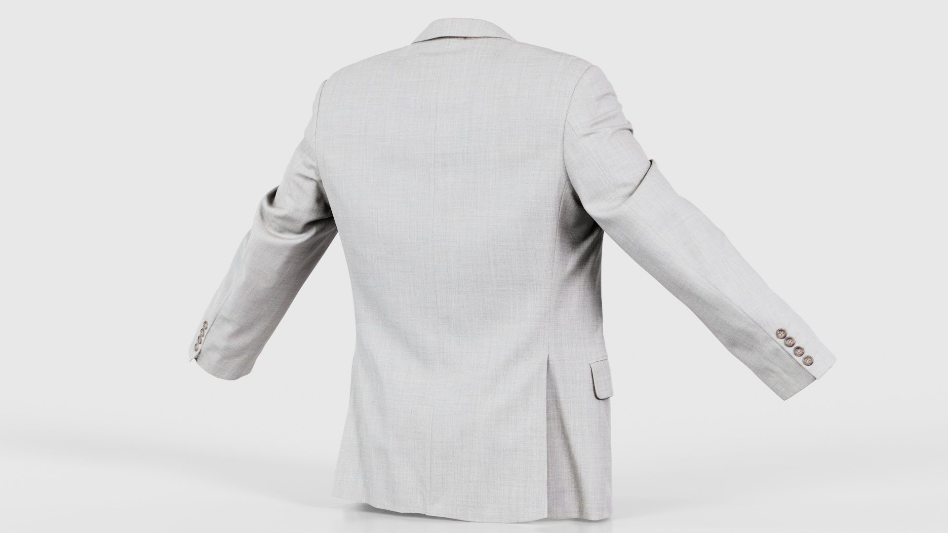 Suit B Vest Open Low-poly 3D model_20